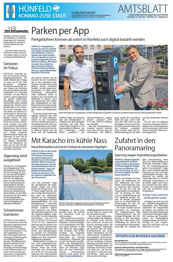 Amtsblatt vom 19. Juni 2021